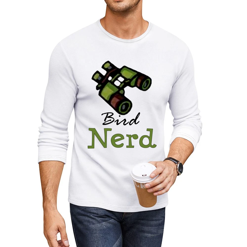 Nerd bird watcher Men CrewNeck Long Sleeve T-Shirt