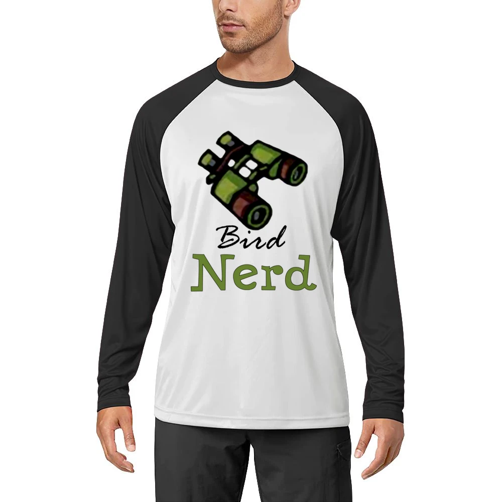 Nerd bird watcher Men Long Sleeve T-Shirt