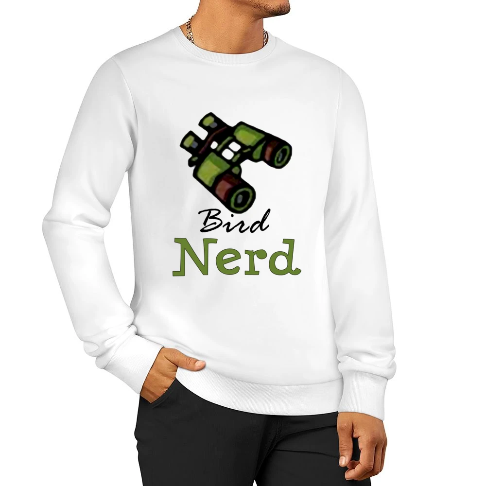 Nerd bird watcher Men Pullover Sweatshirt