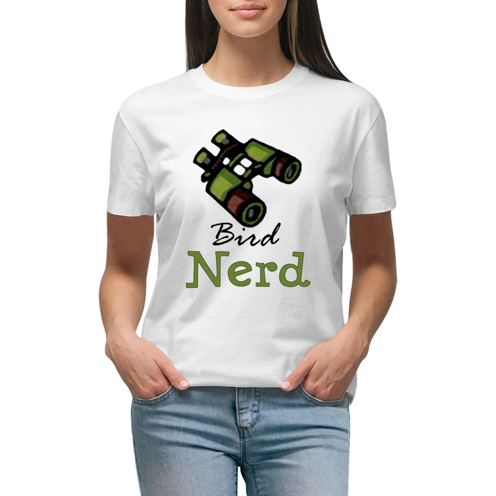 Nerd bird watcher Premium Women Ladies T-shirt