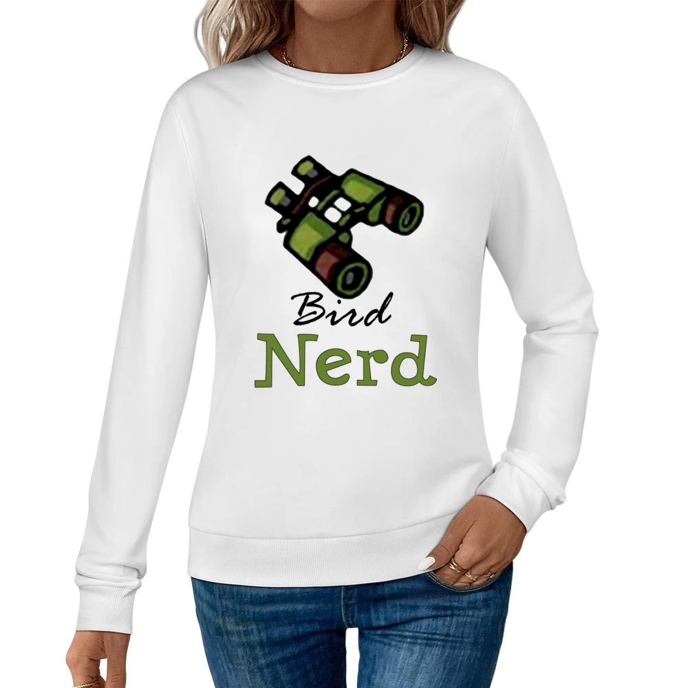 Nerd bird watcher Women Pullover Sweatshirt