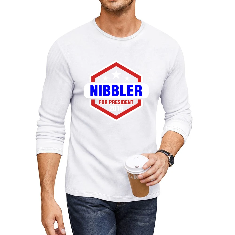 Nibbler For President 2016 Futurama TV Show Men CrewNeck Long Sleeve T-Shirt