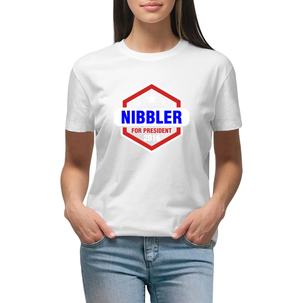 Nibbler For President 2016 Futurama TV Show Premium Women Ladies T-shirt