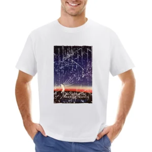 Night Of The Shooting Stars Movie Poster Retro Aged Look Asian Size Men T-Shirt