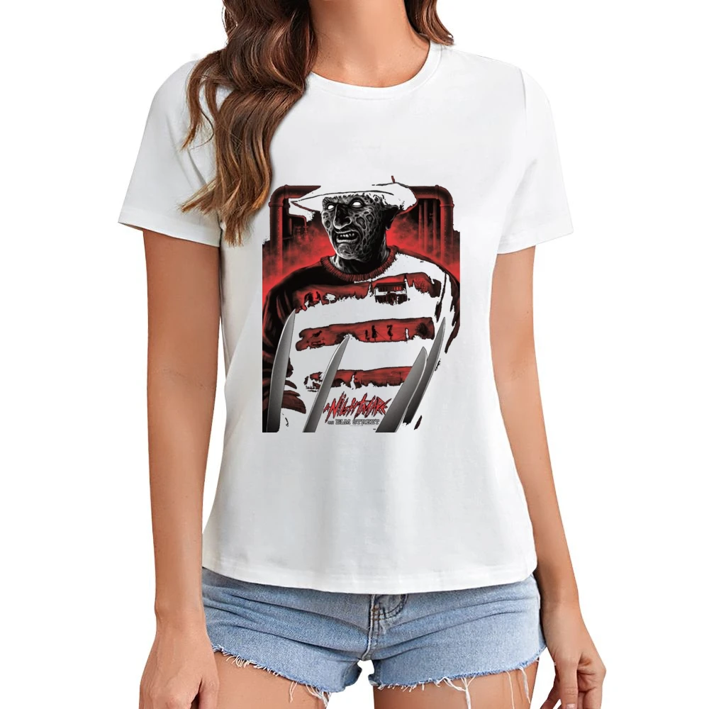 Nightmare On Elm Street Asian Size Women Ladies T-shirt