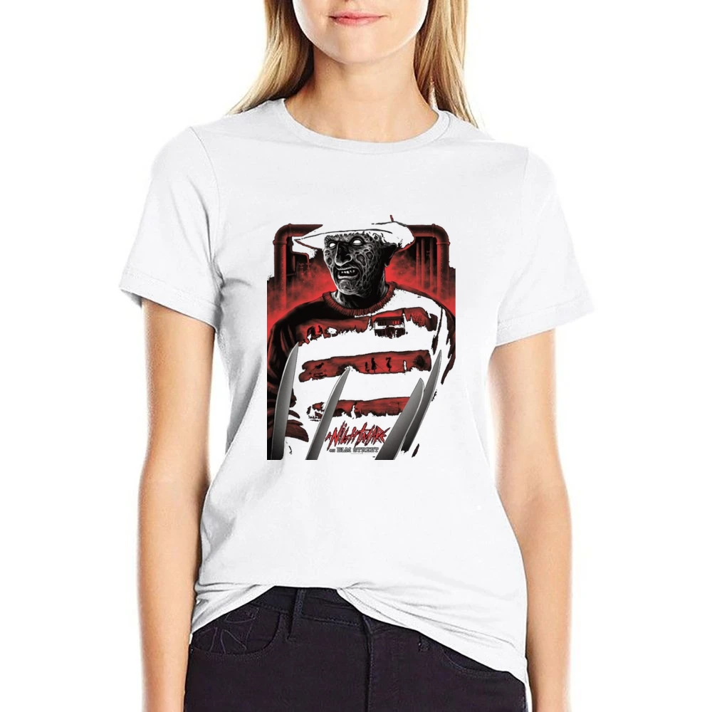 Nightmare On Elm Street US Size Women Ladies T-shirt
