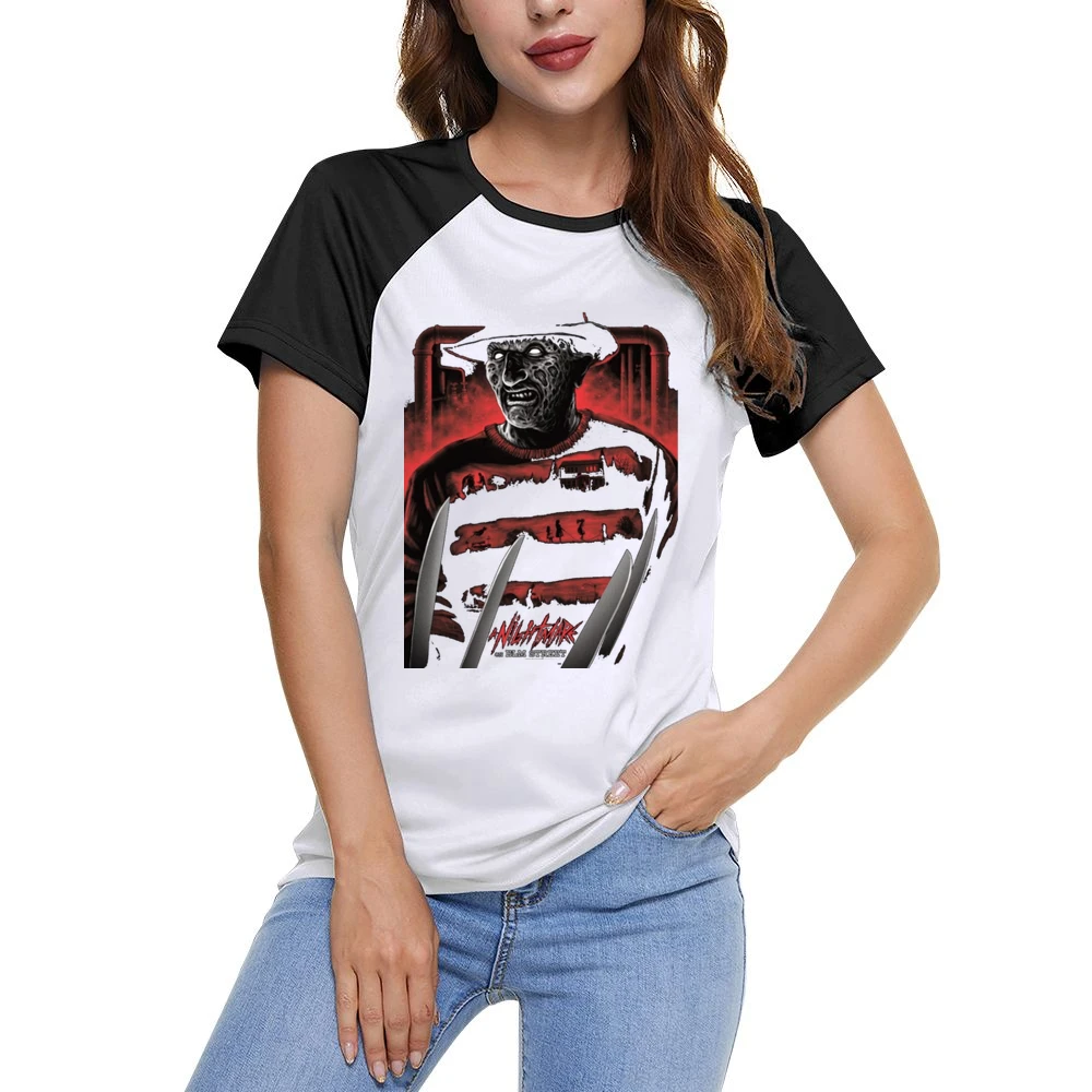 Nightmare On Elm Street Women Ladies Short Sleeve T-Shirt