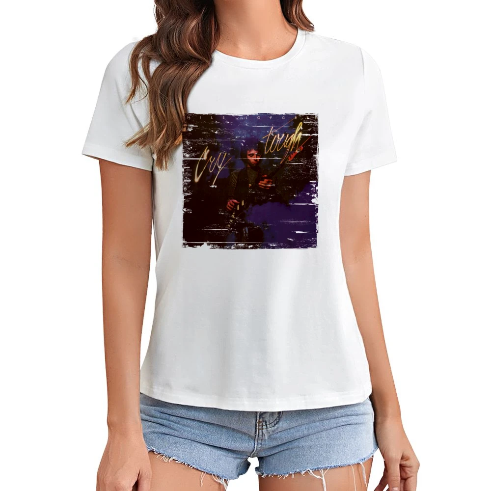 Nils Lofgren Cry Tough Album Cover Distressed Image Asian Size Women Ladies T-shirt