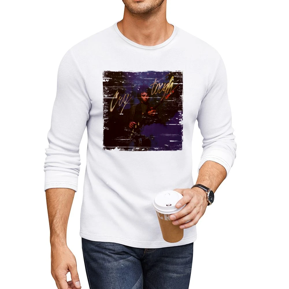 Nils Lofgren Cry Tough Album Cover Distressed Image Men CrewNeck Long Sleeve T-Shirt