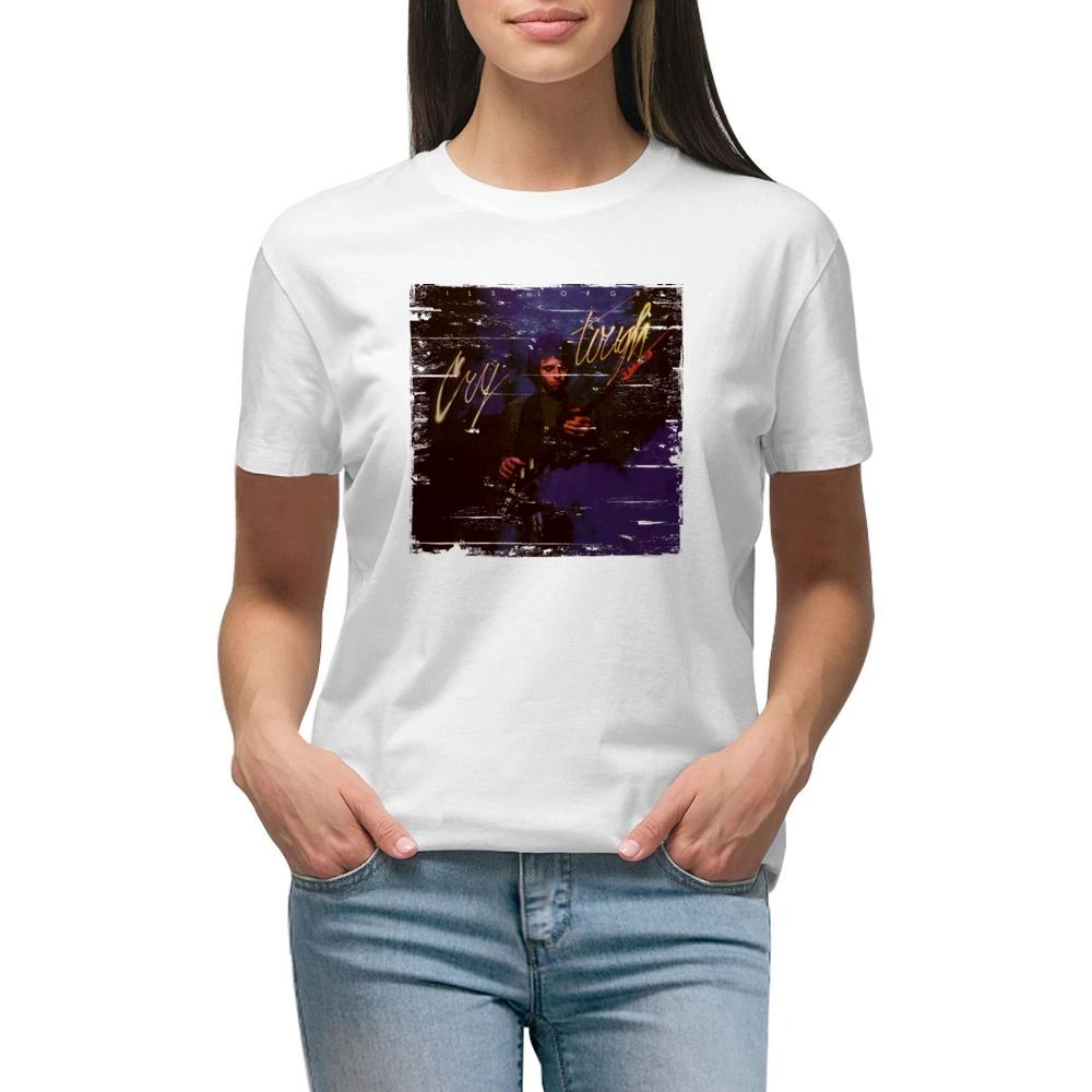 Nils Lofgren Cry Tough Album Cover Distressed Image Premium Women Ladies T-shirt