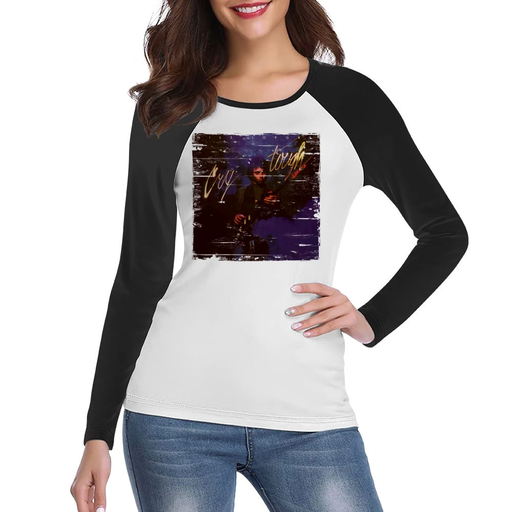 Nils Lofgren Cry Tough Album Cover Distressed Image Women Ladies Long Sleeve T-Shirt
