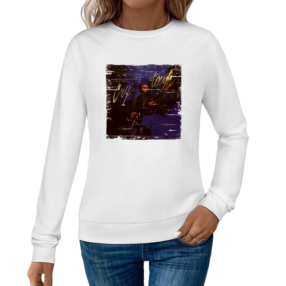 Nils Lofgren Cry Tough Album Cover Distressed Image Women Pullover Sweatshirt