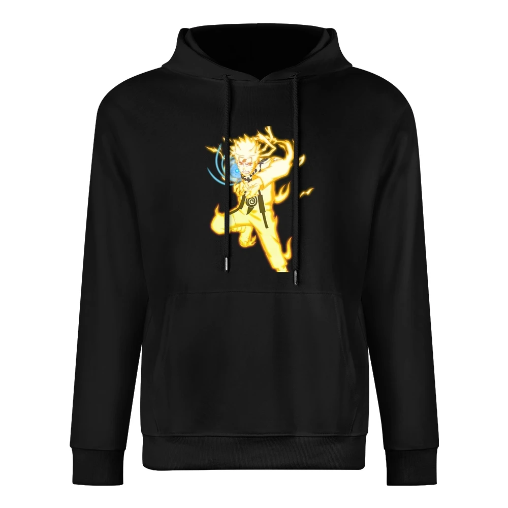 Nine-Tails Chakra Mode Rasengan naruto anime manga European Size Men Hoodie