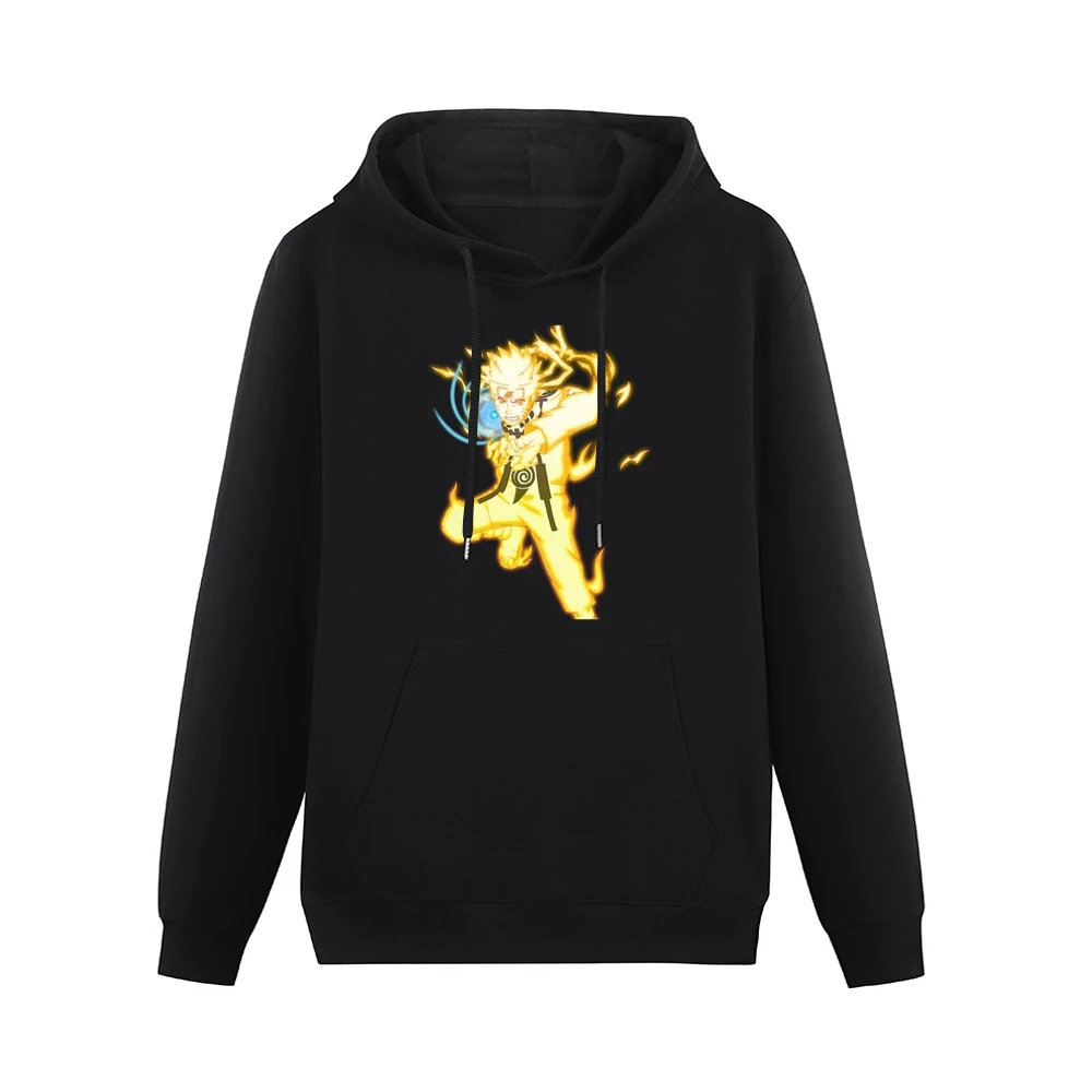 Nine-Tails Chakra Mode Rasengan naruto anime manga Men Hoodie With Pocket