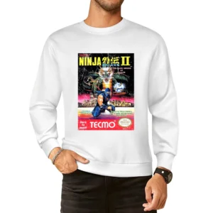 Ninja Gaiden 2 Nes Nintendo Old School Retro Video Game Fan Distressed European Size Pullover Sweater