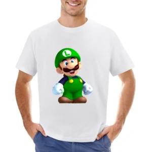 Nintendo Luigi Tshirt (all Styles And Colors Available) Asian Size Men T-Shirt
