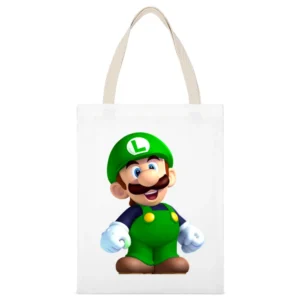 Nintendo Luigi Tshirt (all Styles And Colors Available) White Canvas Tote Shopping Bag