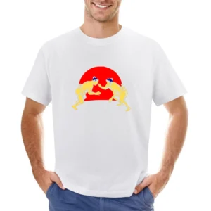 Nippon japanese sumo wrestling player on show Asian Size Men T-Shirt