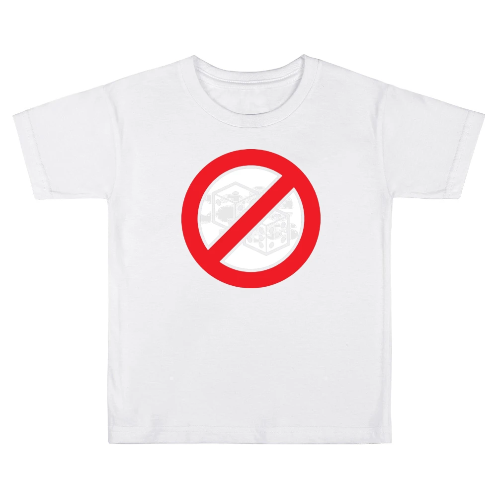 No Dice Funny Anti Game Gambling Kids Boys Girls T-Shirt