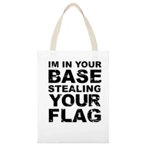 No Dice Funny Anti Game Gambling White Canvas Tote Shopping Bag