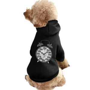 No Never Waking Up Alarm Clock Funny Graphic Tee Shirt Pet Apparel Clothes
