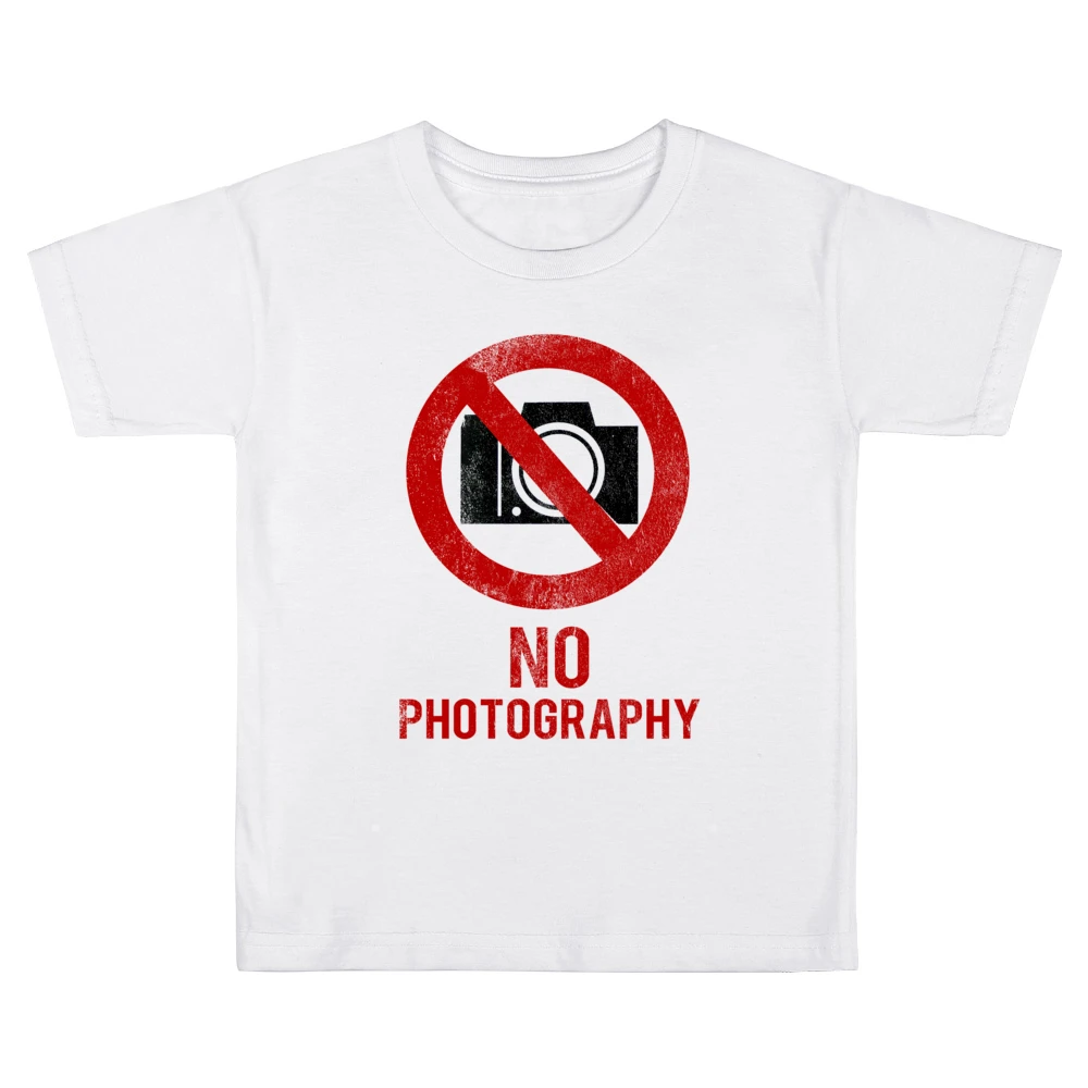 No Photography Fun Celebrity vs Paparazzi Popular Graphic Hollywood T Kids Boys Girls T-Shirt