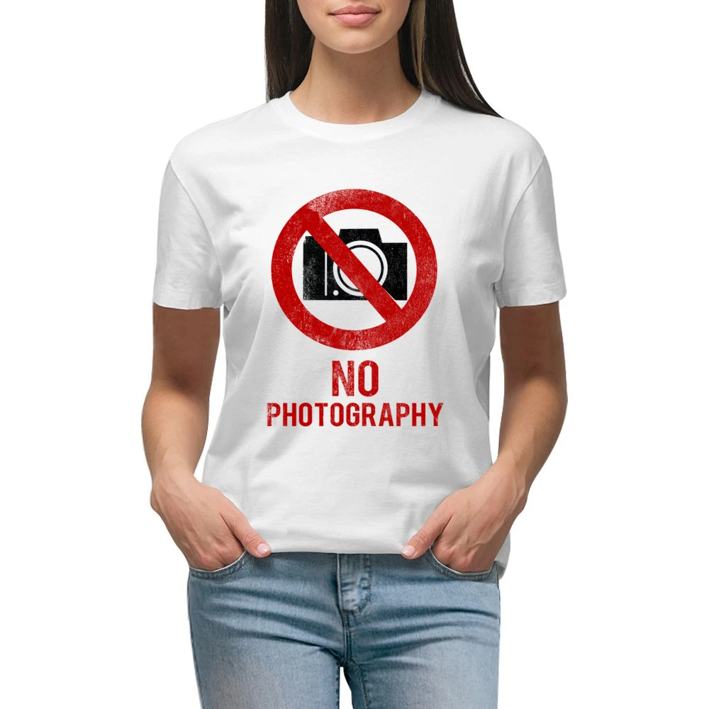 No Photography Fun Celebrity vs Paparazzi Popular Graphic Hollywood T Premium Women Ladies T-shirt