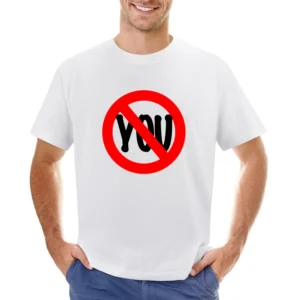 No You Funny Crossed Out Graphic Tee Shirt Asian Size Men T-Shirt