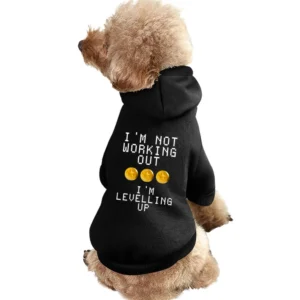 Not Working Out Im Levelling Up Star Coins Fun Tee Shirt Pet Apparel Clothes