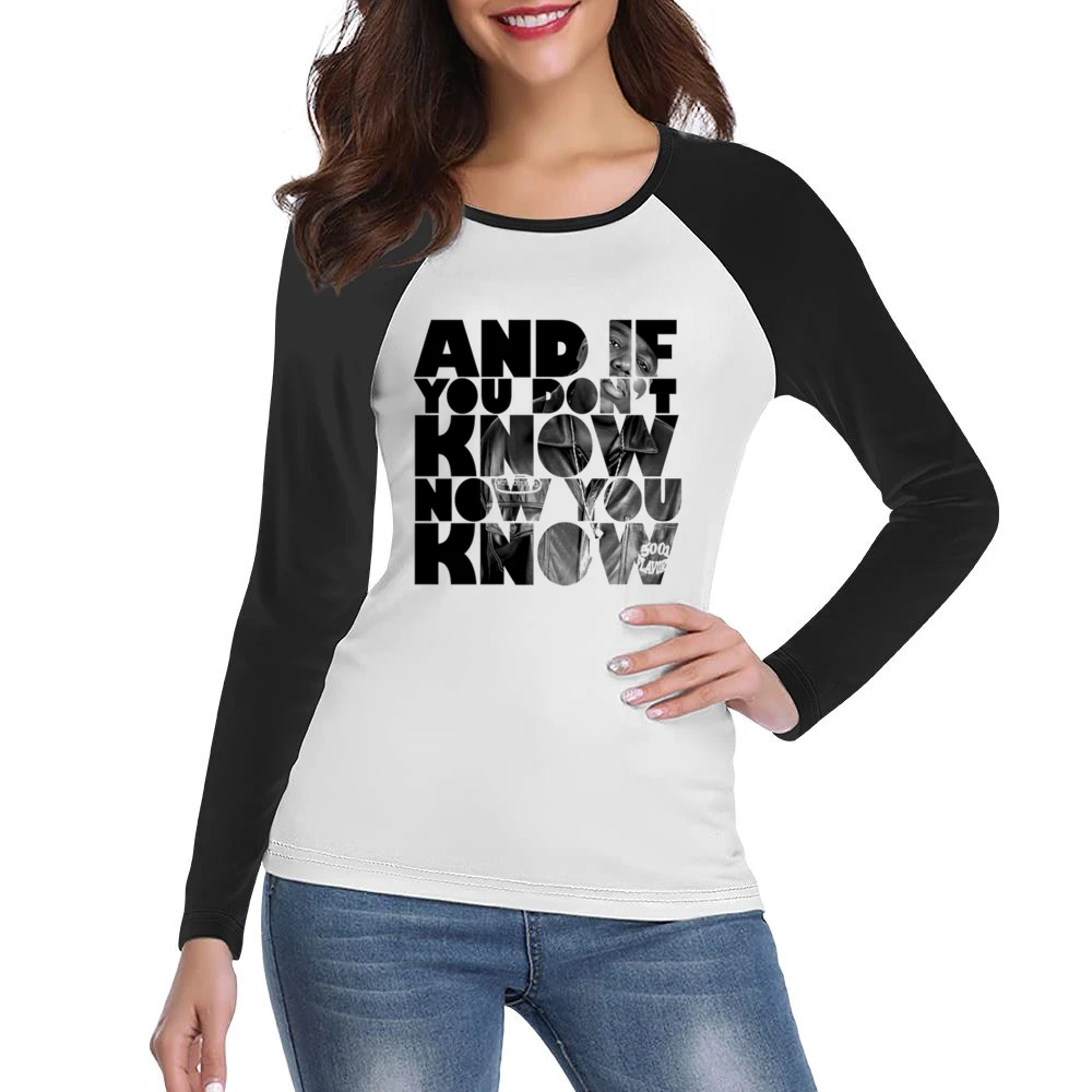 Now you Know- Biggie Tshirt Women Ladies Long Sleeve T-Shirt