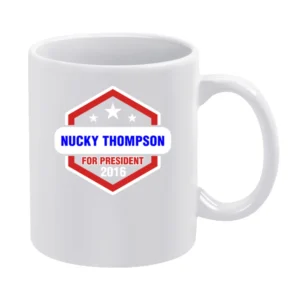 Nucky Thompson For President 2016 Boardwalk Empire TV Show White Mug