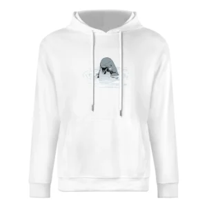 Ocean shark with pistol fun art European Size Men Hoodie