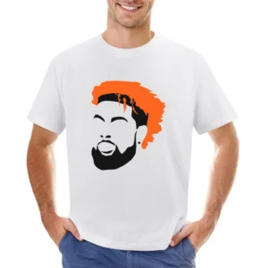 Odell Beckham Jr Obj Cleveland Football Trade Big Head Fan Phone Case Asian Size Men T-Shirt