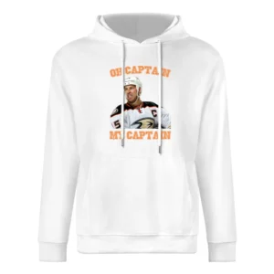 Oh Captain My Captain Ryan Getzlaf Anaheim Hockey Funny Fan European Size Men Hoodie