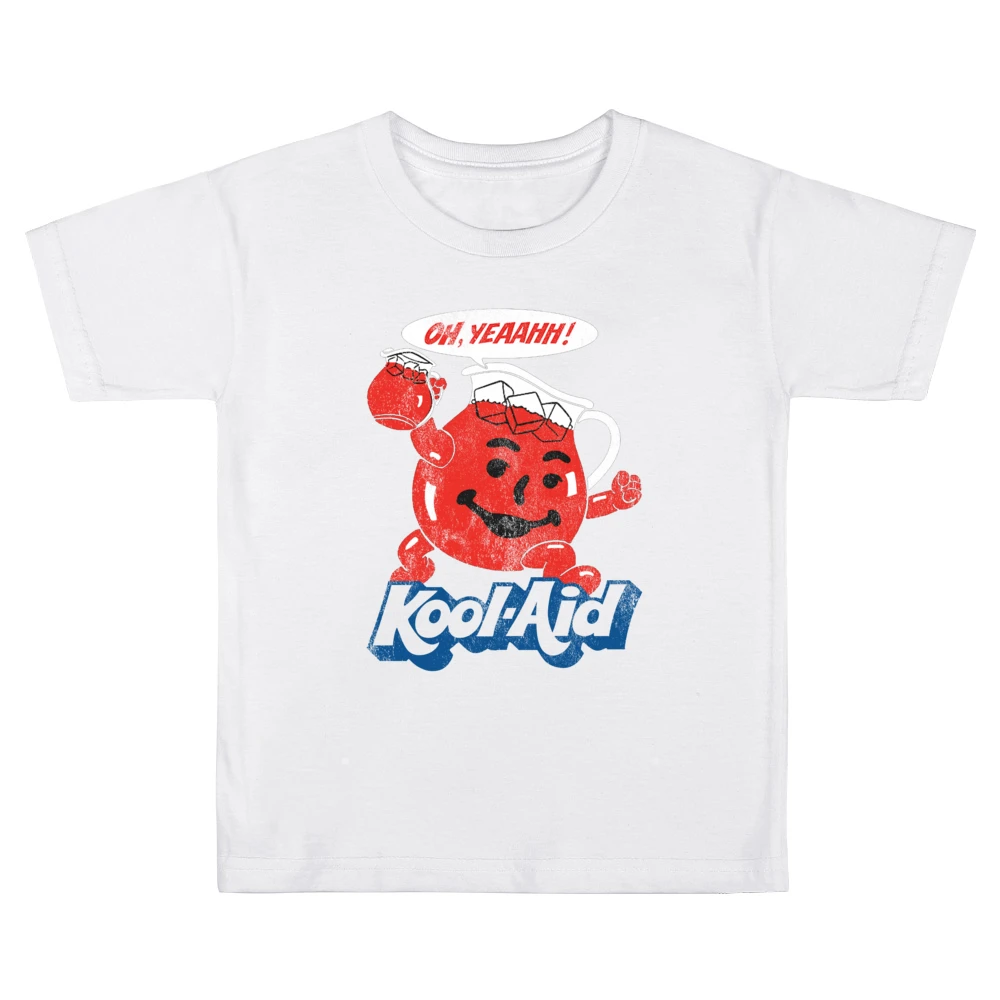 Oh Yeahhh Kool Aid Funny Juice Man Vintage Distressed Style Graphic T Kids Boys Girls T-Shirt