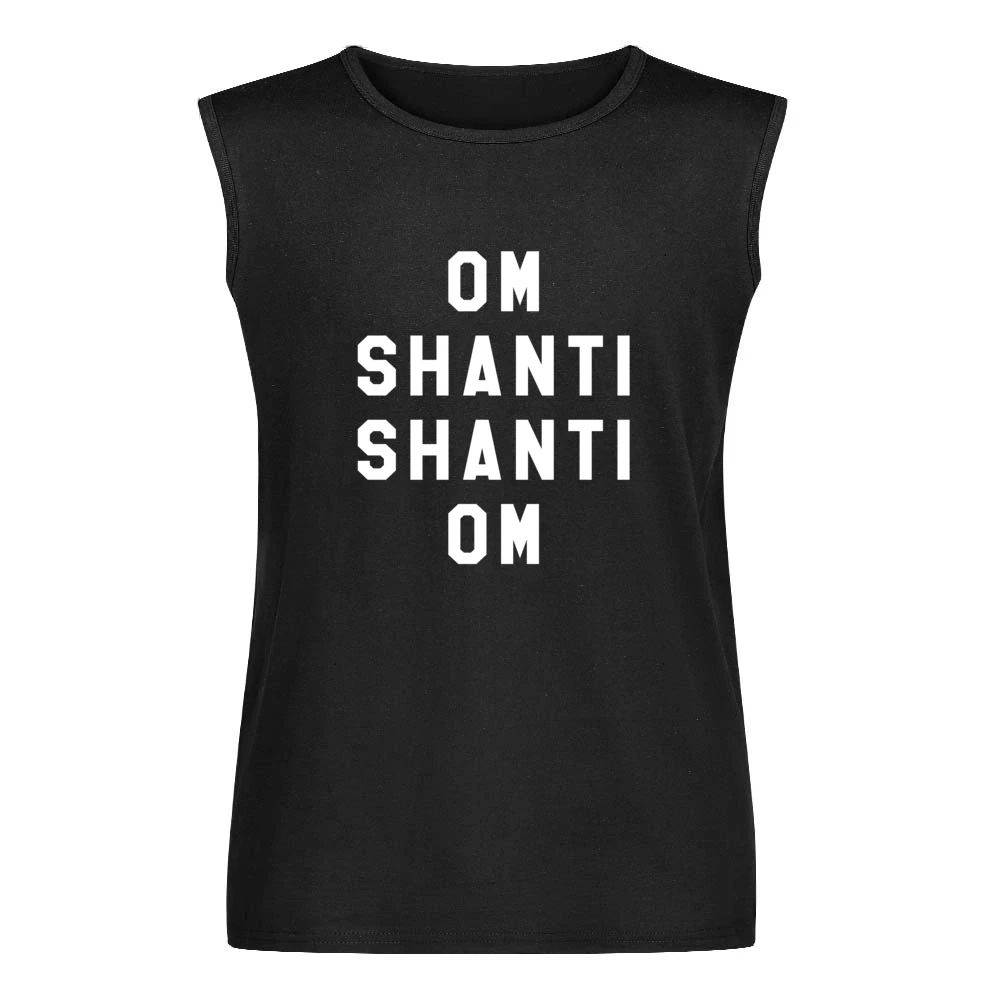 Om Shanti Shanti Om Popular Miley Cyrus Celebrity Style Graphic Tank T Men Sleeveless T-Shirt