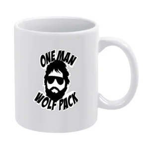 One Man Wolf Pack Hangover Tshirt (all Styles And Sizes Available) White Mug