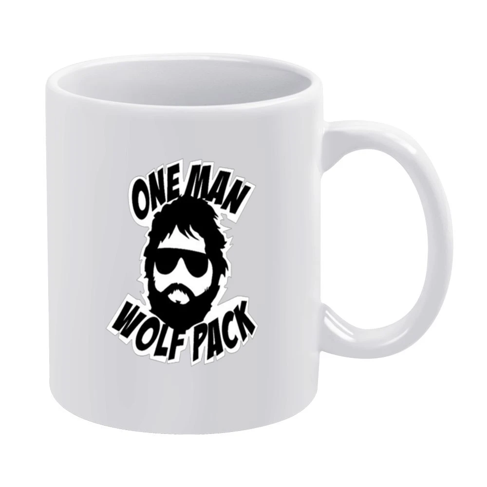 One Man Wolf Pack Hangover Tshirt (all Styles And Sizes Available) White Mug