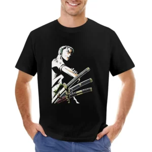 One Piece Roronoa Zoro pirates hunter strawhat member Asian Size Men T-Shirt