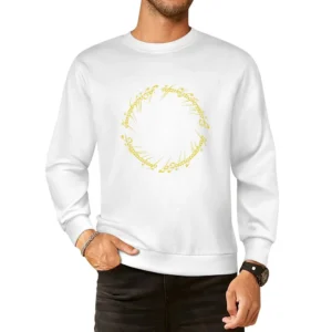 One Ring Tolkien Lord of the ring European Size Pullover Sweater