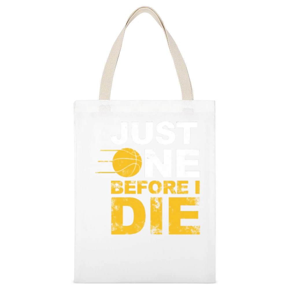 One before I die White Canvas Tote Shopping Bag