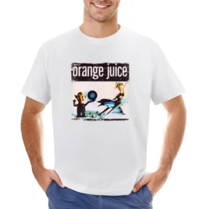 Orange Juice Texas Fever Album Cover Distressed Image Asian Size Men T-Shirt