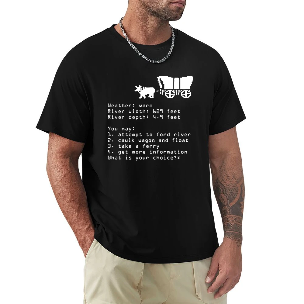 Oregon Trail Choice Video Game Retro 80s Premium Men T-shirt