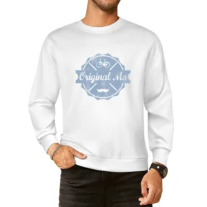 Original Mo Vintage Bicycle Movember Tee Shirt European Size Pullover Sweater