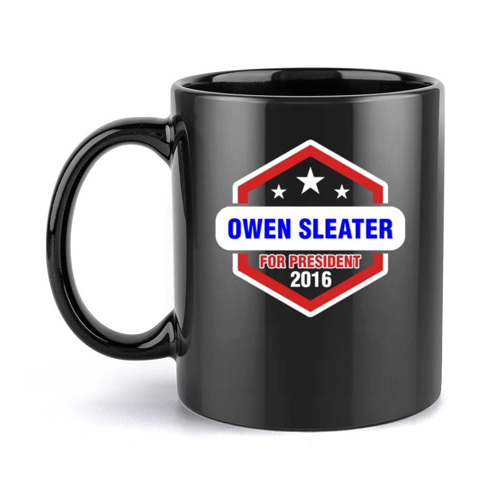 Owen Sleater For President 2016 Boardwalk Empire TV Show Black Mug