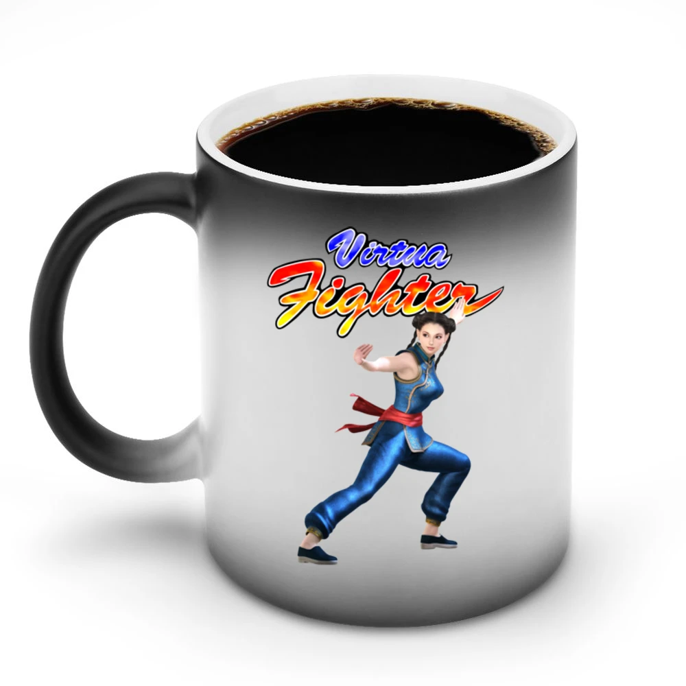 Pai Chan Virtua Fighter Arcade Fighting Retro Video Game Character Fan Discoloration Mug