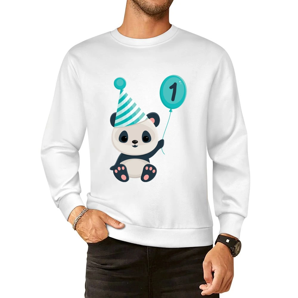 Panda Baby First Birthday Shirt European Size Pullover Sweater
