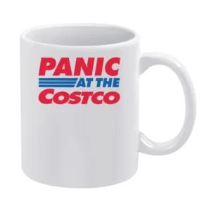 Panic At The Costco Funny Coronavirus Parody White White Mug