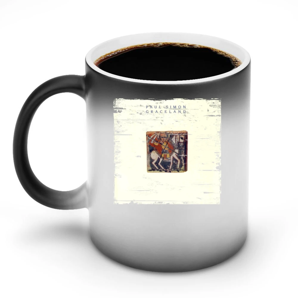 Paul Simon Graceland Album Cover Distressed Image Discoloration Mug