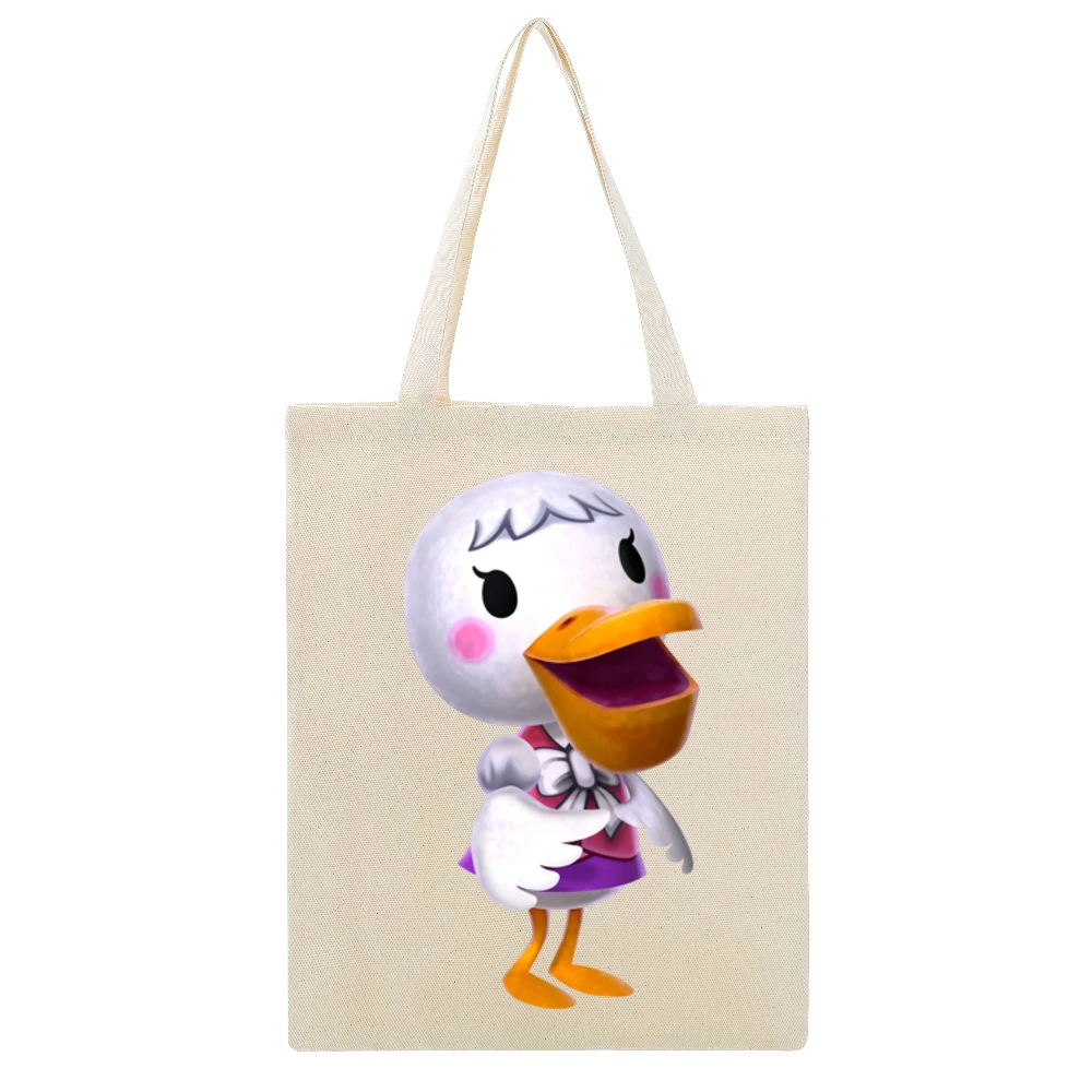 Pelly From Animal Crossing Nintendo Character Video Game Beige Canvas Tote Shopping Bag
